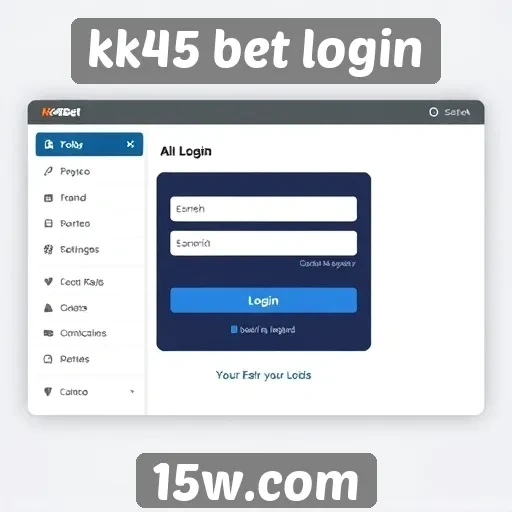 Interface do kk45 bet login é fácil de navegar